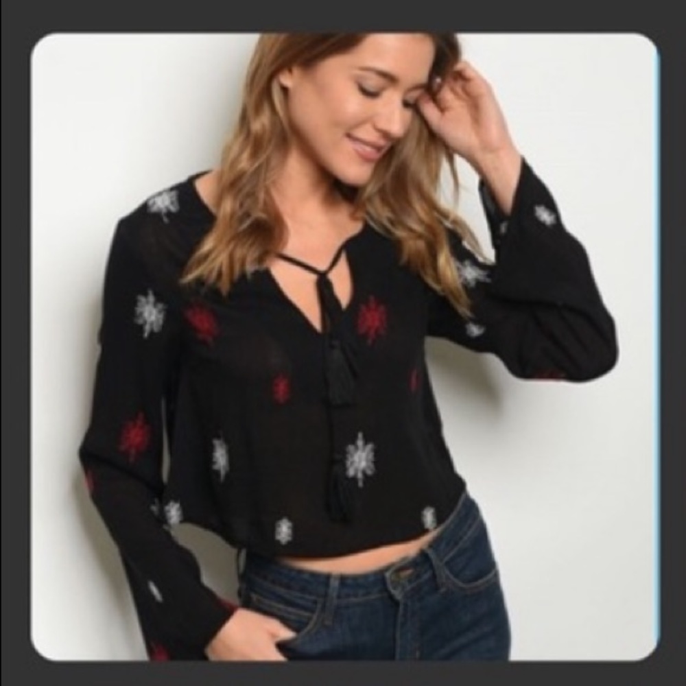 NWT Honey Belle Crop Top Size M